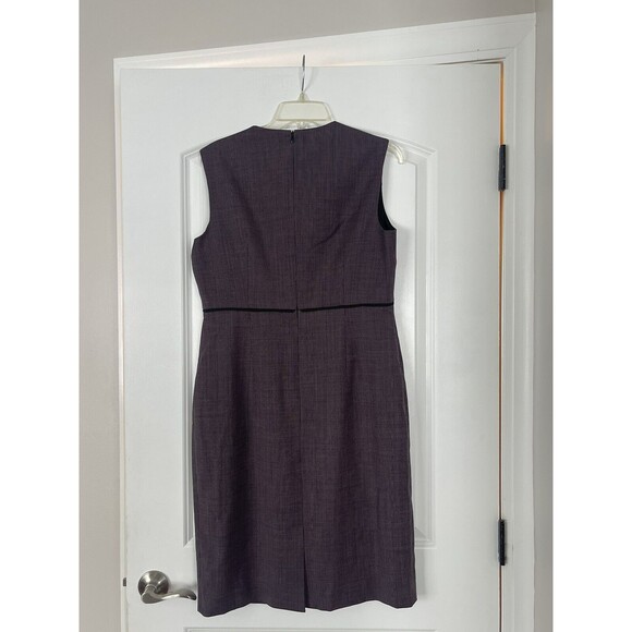 Hugo Boss Difana Purple Tweed Stretch Wool Dress Size 10 - Picture 8 of 10